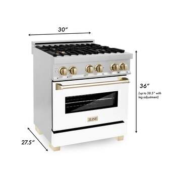 Z Line ZLINE RAZWM30MB Autograph Edition Series 30 Inch Natural Gas, Dual Fuel Freestan — thumbnail 35