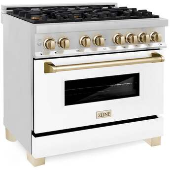 Z Line ZLINE Autograph Edition Series 36 Inch Dual Fuel Natural Gas Freestanding Range, — thumbnail 13
