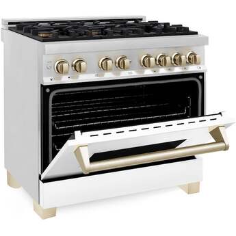 Z Line ZLINE Autograph Edition Series 36 Inch Dual Fuel Natural Gas Freestanding Range, — thumbnail 6