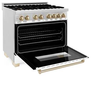 Z Line ZLINE Autograph Edition Series 36 Inch Dual Fuel Natural Gas Freestanding Range,