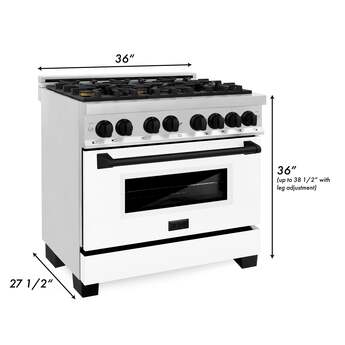 Z Line ZLINE Autograph Edition Series 36 Inch Dual Fuel Natural Gas Freestanding Range, — thumbnail 14
