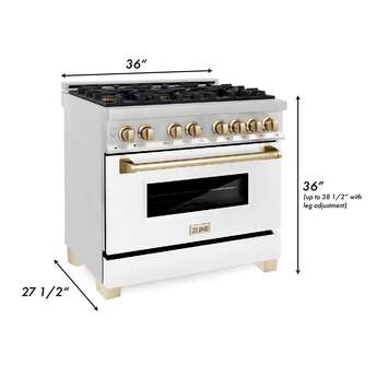 Z Line ZLINE Autograph Edition Series 36 Inch Dual Fuel Natural Gas Freestanding Range, — thumbnail 27