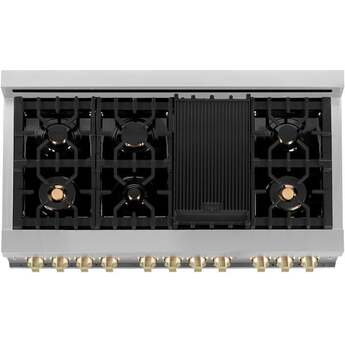 Z Line ZLINE Autograph Edition Series 48 Inch Dual Fuel Natural Gas Freestanding Range, — thumbnail 30