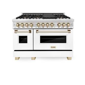 Z Line ZLINE Autograph Edition Series 48 Inch Dual Fuel Natural Gas Freestanding Range,