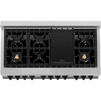 Z Line ZLINE Autograph Edition Series 48 Inch Dual Fuel Natural Gas Freestanding Range, — thumbnail 16