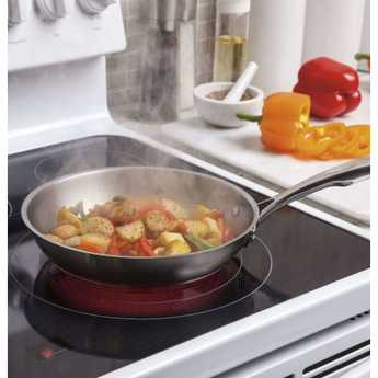 GE 30" White Electric Smoothtop Range - Convection — thumbnail 5