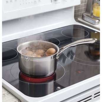 GE 30" White Electric Smoothtop Range - Convection — thumbnail 8