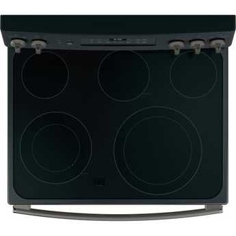 GE 30" Black Slate Electric Smoothtop Range - Convection — thumbnail 2
