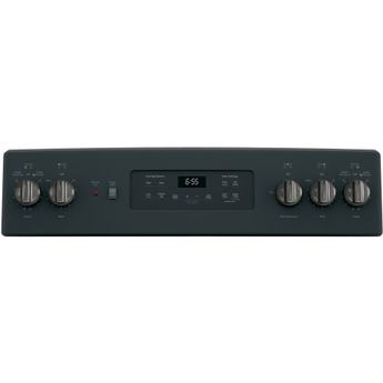 GE 30" Black Slate Electric Smoothtop Range - Convection — thumbnail 3
