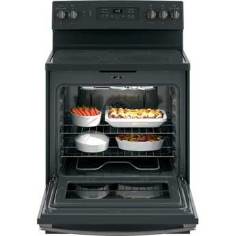 GE 30" Black Slate Electric Smoothtop Range - Convection — thumbnail 5