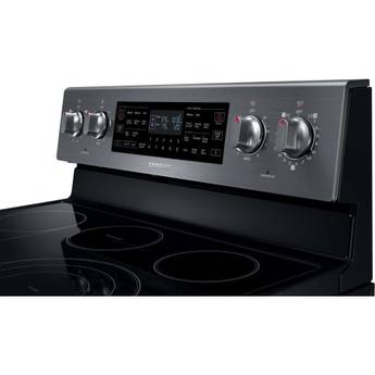 Samsung 30" Black Stainless Steel Electric Smoothtop Double Oven Range - Convection — thumbnail 13