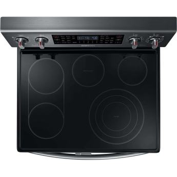 Samsung 30" Black Stainless Steel Electric Smoothtop Double Oven Range - Convection — thumbnail 14