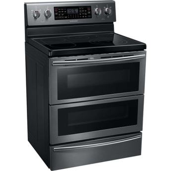 Samsung 30" Black Stainless Steel Electric Smoothtop Double Oven Range - Convection — thumbnail 15