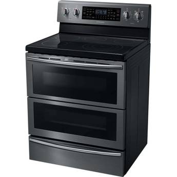 Samsung 30" Black Stainless Steel Electric Smoothtop Double Oven Range - Convection — thumbnail 16