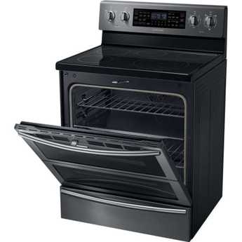 Samsung 30" Black Stainless Steel Electric Smoothtop Double Oven Range - Convection — thumbnail 8