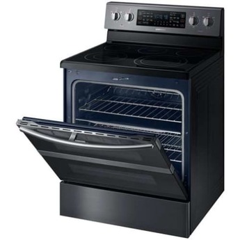 Samsung 30" Black Stainless Electric Smoothtop Range - Convection — thumbnail 2
