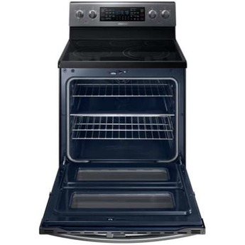Samsung 30" Black Stainless Electric Smoothtop Range - Convection — thumbnail 3