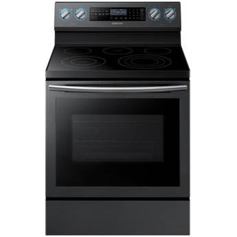 Samsung 30" Black Stainless Steel Electric Smoothtop Range with Steam Assist - Convection