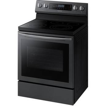 Samsung 30" Black Stainless Steel Electric Smoothtop Range with Steam Assist - Convection — thumbnail 3