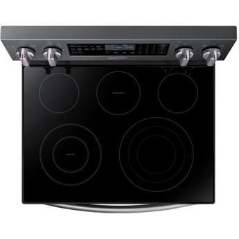 Samsung 30" Black Stainless Steel Electric Smoothtop Range with Steam Assist - Convection — thumbnail 5
