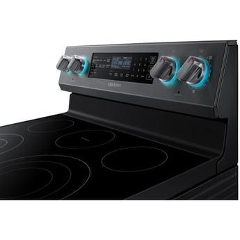 Samsung 30" Black Stainless Steel Electric Smoothtop Range with Steam Assist - Convection — thumbnail 7