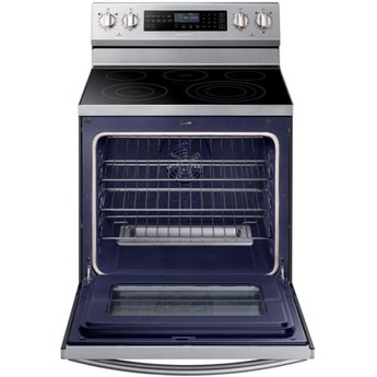 Samsung 30" Stainless Steel Electric Smoothtop Range with Steam Assist - Convection — thumbnail 2