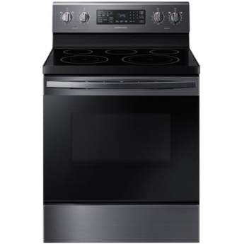 Samsung 30" Fingerprint Resistant Black Stainless Steel Electric Smoothtop Range - Convection