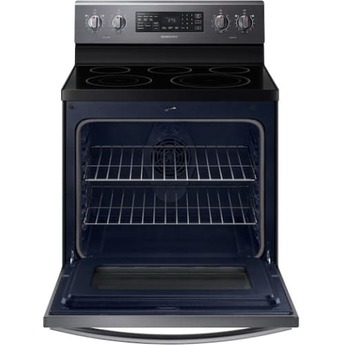 Samsung 30" Fingerprint Resistant Black Stainless Steel Electric Smoothtop Range - Convection — thumbnail 2