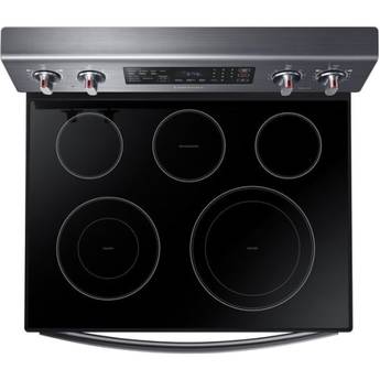 Samsung 30" Fingerprint Resistant Black Stainless Steel Electric Smoothtop Range - Convection — thumbnail 3