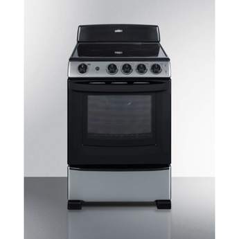Summit 24" Stainless Steel Electric Smoothtop Range