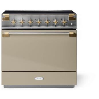 AGA AEL361INABFWN Elise Series 36 Inch Induction Electric Freestanding Range in Fawn
