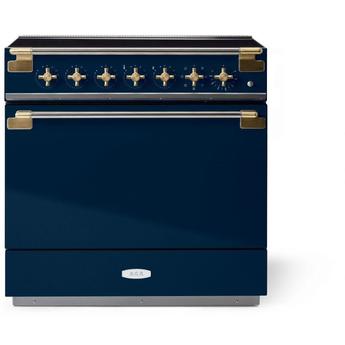 AGA AEL361INABIND Elise Series 36 Inch Induction Electric Freestanding Range in Indigo