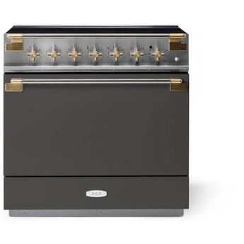 AGA AEL361INABSLT Elise Series 36 Inch Induction Electric Freestanding Range in Slate