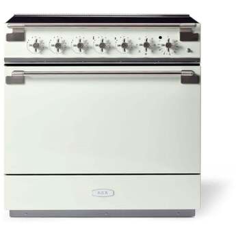 AGA AEL361INWHT Elise Series 36 Inch White Induction Electric Freestanding Range, in White
