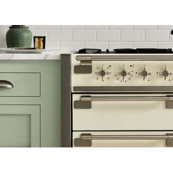 AGA AEL361INWHT Elise Series 36 Inch White Induction Electric Freestanding Range, in White — thumbnail 2
