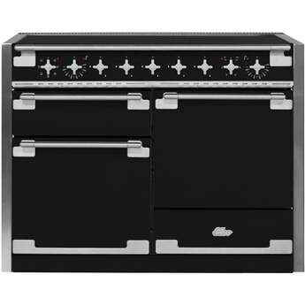 AGA AEL481INMBL Elise Series 48 Inch Matt Black Induction Electric Freestanding Range, in Matt Black
