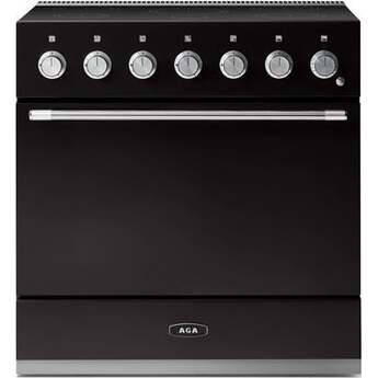 AGA AMC36INMBL Mercury Series 36 Inch Matte Black Induction Electric  Freestanding Range