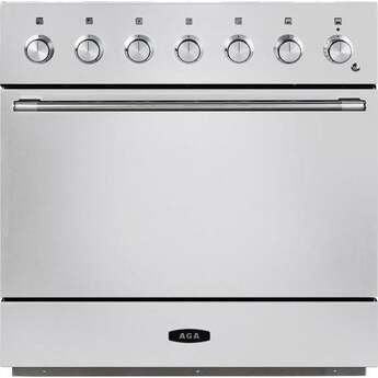 AGA AMC36INWHT Mercury Series 36 Inch White Induction Electric  Freestanding Range