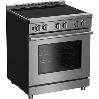 Beko PRIR34450SS 30 Inch Stainless Steel Induction Electric Convection Freestanding Range — thumbnail 2