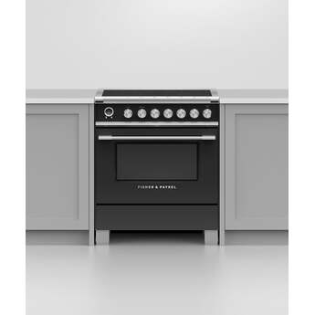 Fisher Paykel Series 9 Classic 30" Black with Warming Drawer Self Clean Smoothtop Induction Range - Convection — thumbnail 7