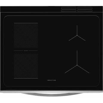 Frigidaire 30 Inch Freestanding Induction Range with 5.3 Cu. Ft. Oven Capacity, Auto Pan Detect, Bridge Element , Hot-Surface Indicator Light, Air Fry, Delay Start, Steam Bake, Steam Clean, Keep Warm Function, Energy Star Certified and ADA Compliant: Stainless Steel — thumbnail 4