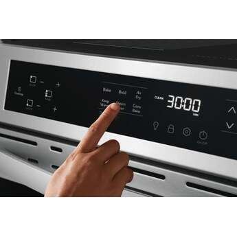 Frigidaire 30 Inch Freestanding Induction Range with 5.3 Cu. Ft. Oven Capacity, Auto Pan Detect, Bridge Element , Hot-Surface Indicator Light, Air Fry, Delay Start, Steam Bake, Steam Clean, Keep Warm Function, Energy Star Certified and ADA Compliant: Stainless Steel — thumbnail 8