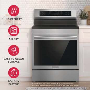 Frigidaire 30 Inch Freestanding Induction Range With 15+ Cooking Modes and Total Convection: Stainless Steel — thumbnail 18