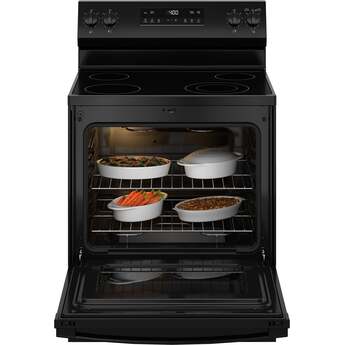 30 Inch Free Standing Radiant Range 4 Element Steam Clean Single Oven: Black — thumbnail 18