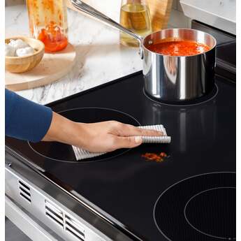 30 Inch Freestanding Electric Range with 5 Smoothtop Elements, 5.3 cu. ft. Oven Capacity, Power Boil™ Burner, Warming Zone, Storage Drawer, Crisp Mode, Sabbath Mode, and Self & Steam Clean: Black — thumbnail 28