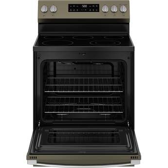 30 Inch Freestanding Electric Range with 5 Smoothtop Elements, 5.3 cu. ft. Oven Capacity, Power Boil™ Burner, Warming Zone, Storage Drawer, Crisp Mode, Sabbath Mode, and Self & Steam Clean: Fingerprint Resistant Slate — thumbnail 22