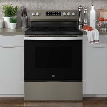 30 Inch Freestanding Electric Range with 5 Smoothtop Elements, 5.3 cu. ft. Oven Capacity, Power Boil™ Burner, Warming Zone, Storage Drawer, Crisp Mode, Sabbath Mode, and Self & Steam Clean: Fingerprint Resistant Slate — thumbnail 27