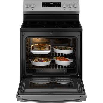 30 Inch Freestanding Electric Range with 5 Smoothtop Elements, 5.3 cu. ft. Oven Capacity, Power Boil™ Burner, Warming Zone, Storage Drawer, Crisp Mode, Sabbath Mode, and Self & Steam Clean: Stainless Steel — thumbnail 22