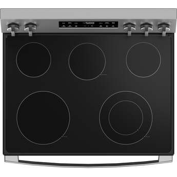 30 Inch Freestanding Electric Range with 5 Smoothtop Elements, 5.3 cu. ft. Oven Capacity, Power Boil™ Burner, Warming Zone, Storage Drawer, Crisp Mode, Sabbath Mode, and Self & Steam Clean: Stainless Steel — thumbnail 30