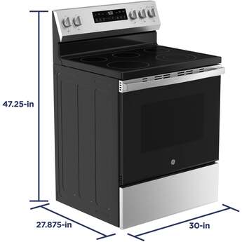 GE GRF500SVSS 30 Inch Freestanding Electric Range Stainless Steel — thumbnail 7